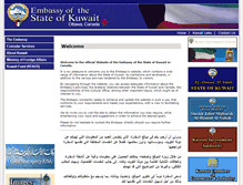 Tablet Screenshot of kuwaitembassy.ca