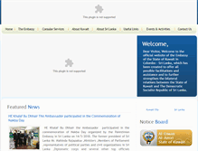 Tablet Screenshot of kuwaitembassy.net